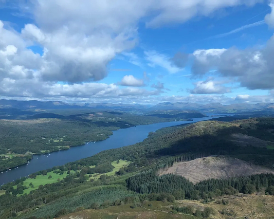 Lake Windermere from a Hot Air Balloon